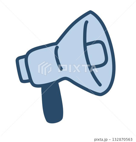 megaphone representing communication and announcements illustration 132870563