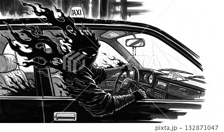 タクシー運転手が忍者 132871047