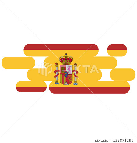 Spanish National Flag in modern shape Spanish National Flag in modern shape 132871299