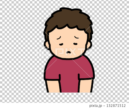 Sad Asian boy Sad Asian boy 132871512