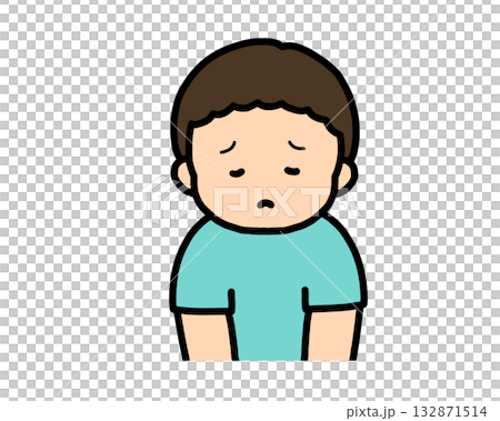 Sad Asian boy 132871514