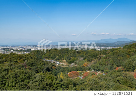 花のタワーから望む美濃加茂方面（岐阜県） 132871521