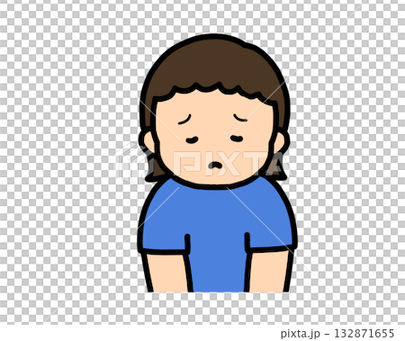 Sad Asian girl 132871655