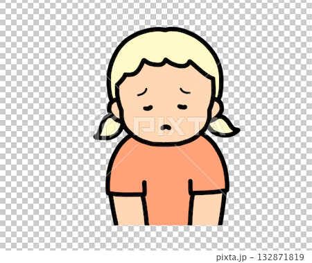 Sad blonde girl Sad blonde girl 132871819