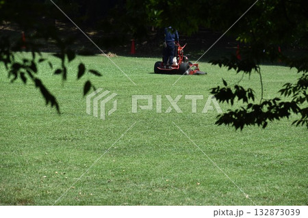 公園の整備作業 132873039