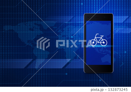 Bike shop online concept, Elements of this image furnished by NASA Bike shop online concept, Elements of this image furnished by NASA 132873245