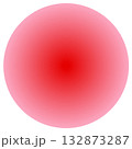 赤とピンクの円形のグラデーション 132873287