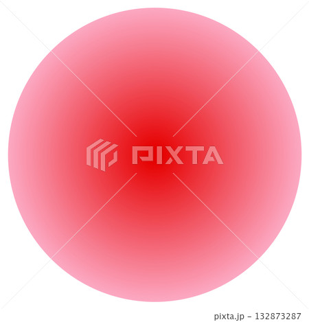 赤とピンクの円形のグラデーション 132873287