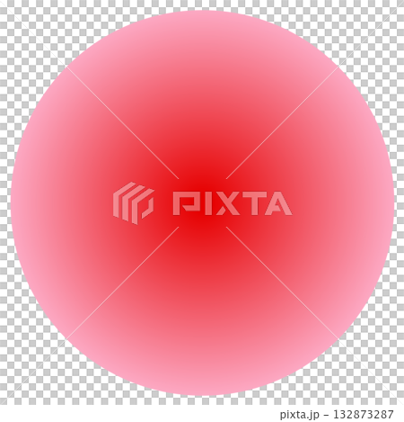 赤とピンクの円形のグラデーション 132873287