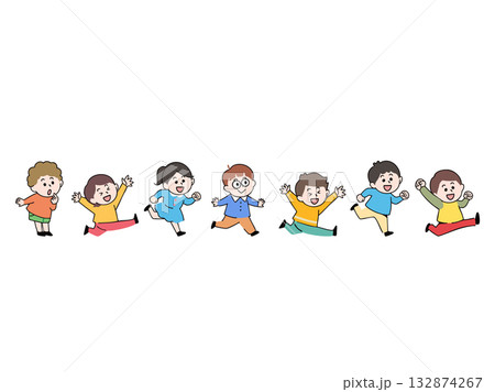 走る子供たち 走る子供たち 132874267