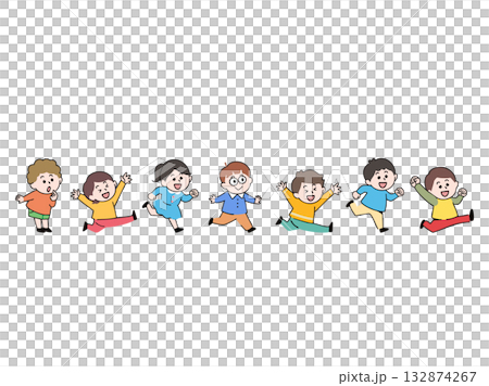 走る子供たち 走る子供たち 132874267