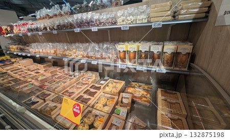 Sweets department in the supermarket in Antwerp 132875198