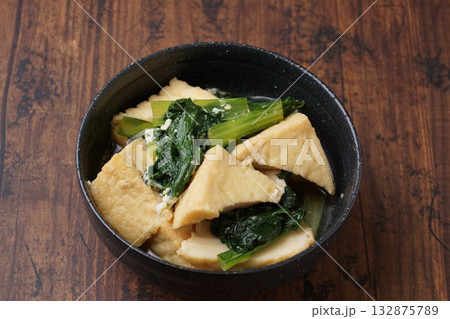 厚揚げと小松菜煮 132875789