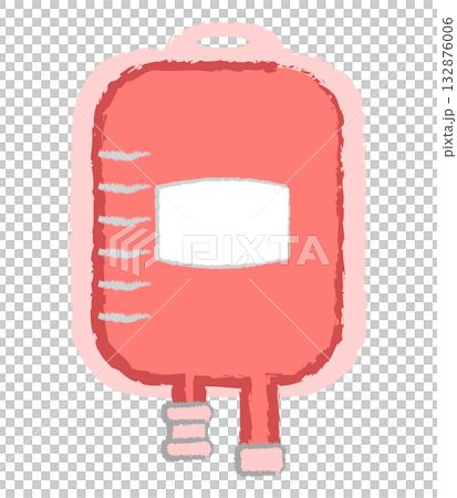 血液・輸血パックのイラスト 132876006