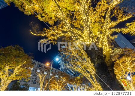 イルミネーションの新宿副都心　東京夜景 132877721