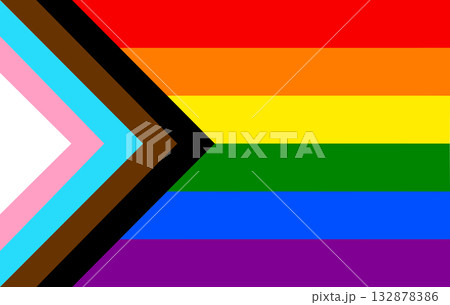 Pride flag of progress 132878386