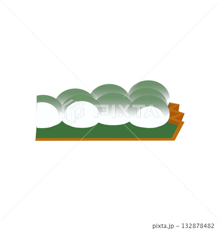 抹茶クリームタルト　カット 132878482