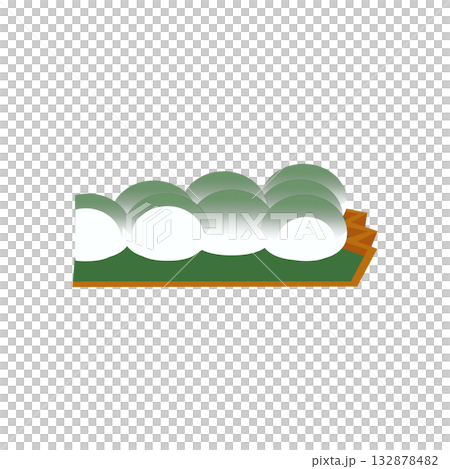 抹茶クリームタルト　カット 132878482