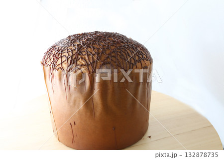 traditional italian christmas sweet dessert known as pannetonne 132878735