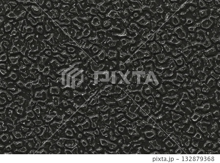 Abstract black glossy plastic texture with a bumpy and irregular surface for background design 132879368