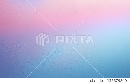 Pastel grainy gradient texture blending soft pink, lavender, and sky blue tones for elegant minimal backgrounds 132879840