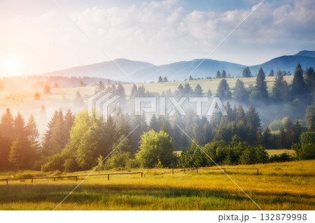 wonderful mountain scene wonderful mountain scene 132879998