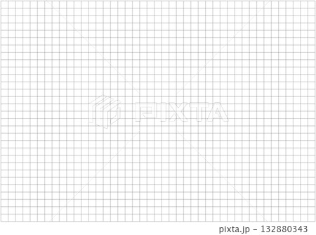 Wide squared black grid paper. Notebook sheet blank. Mathematics pattern. Black grid texture on a white background. Typography template for making notebooks production for school. Education backdrop. 132880343