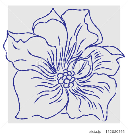 hand drawing flower 132880363