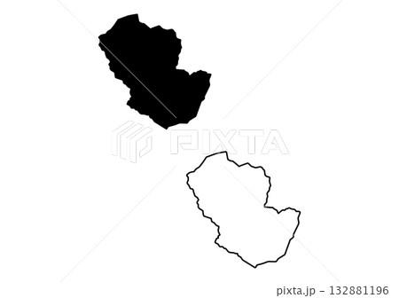 Black silhouette and outline of the country Burkina Faso map on a clean white isolated background Black silhouette and outline of the country Burkina Faso map on a clean white isolated background 132881196