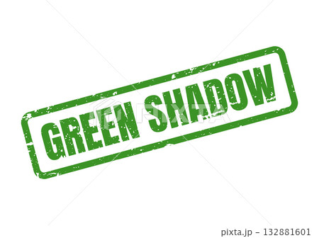 Green Shadow textured rubber stamp effect symbolizing natural growth and environmental commitment Green Shadow textured rubber stamp effect symbolizing natural growth and environmental commitment 132881601