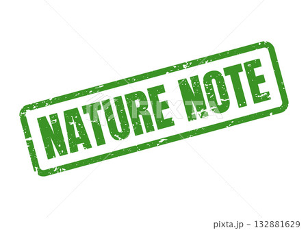 This distinctive green Nature Note grunge rubber stamp communicates an important ecological message effectively 132881629