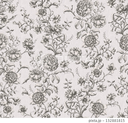 Handpainted Diverse Decorative Patterns Collection With Floral Vintage And Geometric Themes Artwork 132881815
