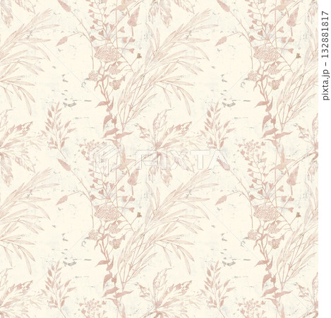 Handpainted Diverse Decorative Patterns Collection With Floral Vintage And Geometric Themes Artwork 132881817