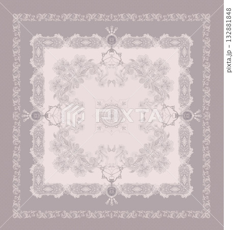 Handpainted Diverse Decorative Patterns Collection With Geometric Floral Striped And Watercolor Themes Artwork 132881848