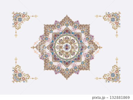 Handpainted Diverse Decorative Patterns Collection With Geometric Floral Striped And Watercolor Themes Artwork Handpainted Diverse Decorative Patterns Collection With Geometric Floral Striped And Watercolor Themes Artwork 132881869