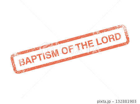 Baptism of the Lord religious event celebration textured rubber stamp design element Baptism of the Lord religious event celebration textured rubber stamp design element 132881903