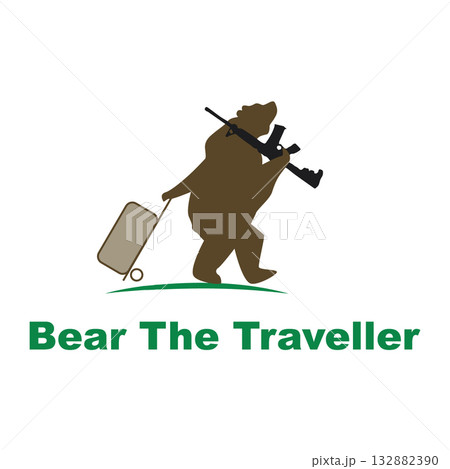 Bear the traveller gun and bag Bear the traveller gun and bag 132882390