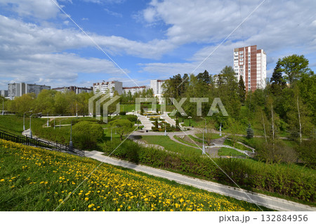 Residential area Zelenograd in Moscow, Russia 132884956