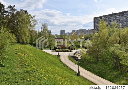Residential area Zelenograd in Moscow, Russia Residential area Zelenograd in Moscow, Russia 132884957