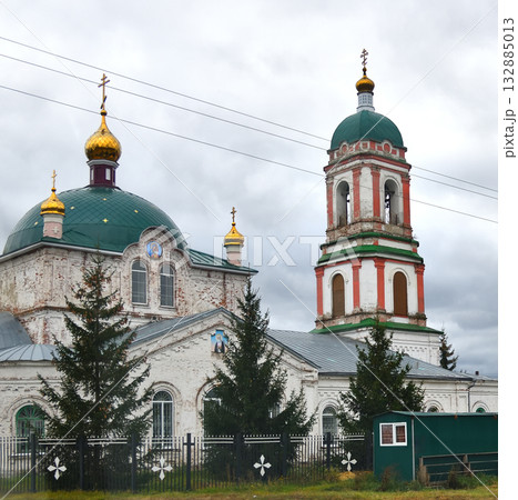St. Michael the Archangel Church in the village of Fashchevka, Lipetsk Oblast, Russia St. Michael the Archangel Church in the village of Fashchevka, Lipetsk Oblast, Russia 132885013