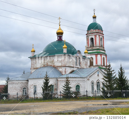 St. Michael the Archangel Church in the village of Fashchevka, Lipetsk Oblast, Russia 132885014