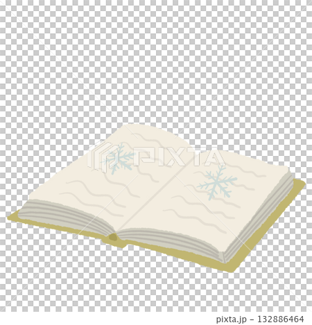 Open book with snowflake pages cozy winter reading clipart hand drawn illustration for book lovers journals and Christmas storytelling themes Open book with snowflake pages cozy winter reading clipart hand drawn illustration for book lovers journals and Christmas storytelling themes 132886464