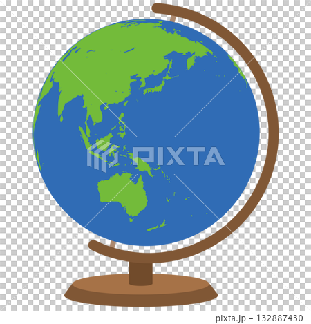 Simple globe illustration Simple globe illustration 132887430