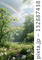 二十四節気・春の情景⑤ 清明（虹） 132887438