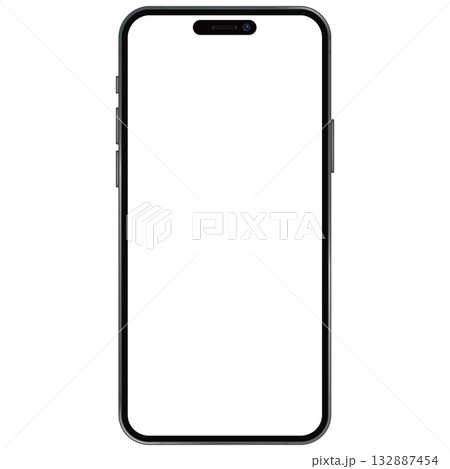 黒いスマートフォン 132887454
