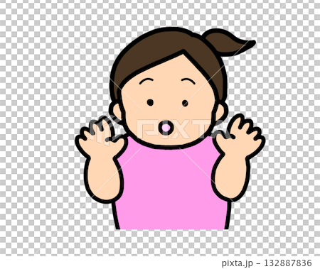 Surprised Asian girl Surprised Asian girl 132887836