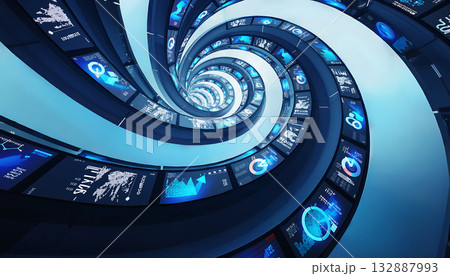 情報が渦巻くサイバー空間のテクノロジー背景 132887993