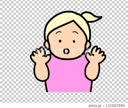 驚訝的金髮女郎 132887994