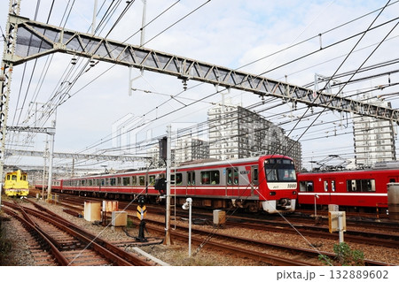 京浜急行電鉄の車両基地・金沢検車区 京浜急行電鉄の車両基地・金沢検車区 132889602
