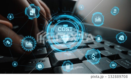 Digital Cost Reduction Strategy for Business Optimization Funnel 132889708